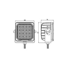 4inch 48W Utility High Intensity LED Work Light E-Mark Approved