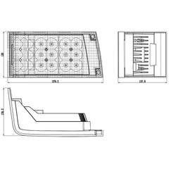 10 inch Flush mount LED Headlight CISPR25 CLASS 4
