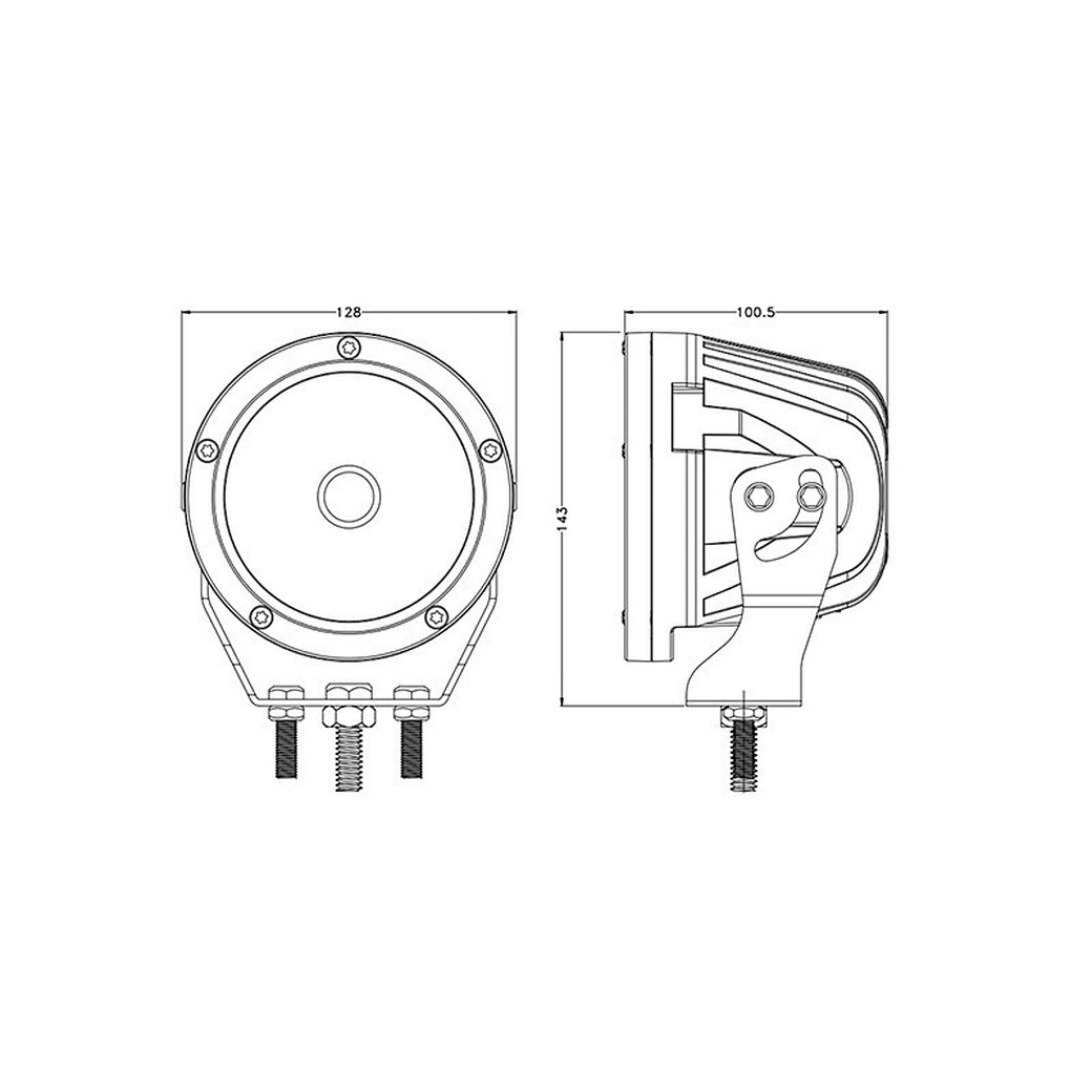5Inch 45W 3,600 LM,6000K|Osram LED|Spot Beam|LED Lights Off Road