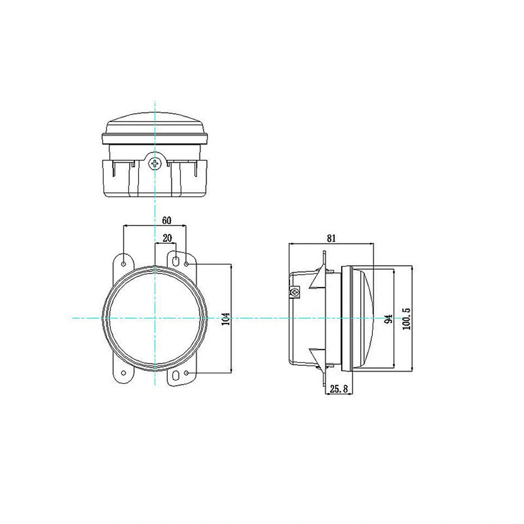 4inch 30W Flush Mount LED Fog Light with Bracket