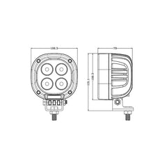 4 inch 90W High Power Flood Light