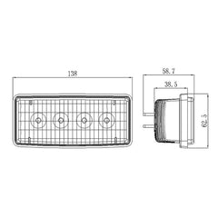 5.5 inch 12W Agriculture John Deere LED Work Light
